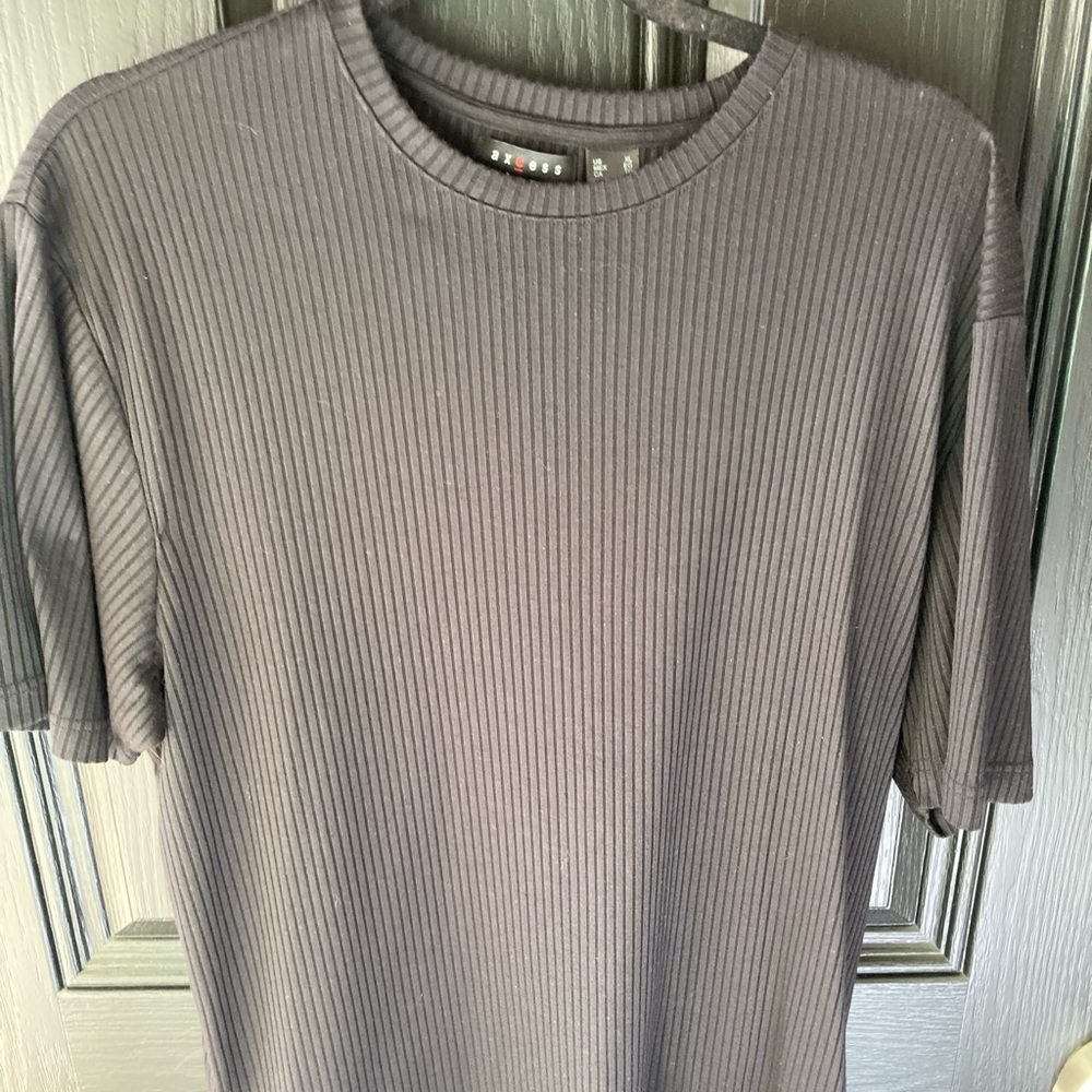 Axcess a Claiborne company men’s black crewneck SS ribbed sweater XLarge